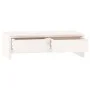 Solid white pine wood monitor stand 50x27x15 cm by vidaXL, Computer bases and risers - Ref: Foro24-813955, Price: 38,15 €, Di...