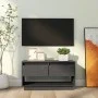 Mueble de TV de madera maciza de pino gris 74x34x40 cm de vidaXL, Muebles TV - Ref: Foro24-813841, Precio: 47,36 €, Descuento: %
