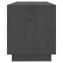 Mueble de TV de madera maciza de pino gris 74x34x40 cm de vidaXL, Muebles TV - Ref: Foro24-813841, Precio: 47,36 €, Descuento: %
