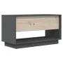 Mueble de TV de madera maciza de pino gris 74x34x40 cm de vidaXL, Muebles TV - Ref: Foro24-813841, Precio: 47,36 €, Descuento: %