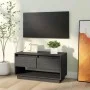 Mueble de TV de madera maciza de pino gris 74x34x40 cm de vidaXL, Muebles TV - Ref: Foro24-813841, Precio: 47,36 €, Descuento: %
