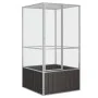 Anthracite galvanized steel bird cage 111x107x211.5 cm by vidaXL, Feet and bird cages - Ref: Foro24-171548, Price: 210,04 €, ...