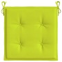 Cojines de silla de jardín 6 uds tela Oxford verde 40x40x4 cm