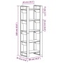 Honey brown wooden shelf/space divider 60x35x160 cm by vidaXL, Bookcases and shelves - Ref: Foro24-813892, Price: 59,96 €, Di...