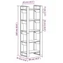 Honey brown wooden shelf/space divider 60x35x160 cm by vidaXL, Bookcases and shelves - Ref: Foro24-813892, Price: 59,41 €, Di...