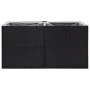 Black synthetic rattan planter 157x80x80 cm by vidaXL, Pots and planters - Ref: Foro24-319174, Price: 135,98 €, Discount: %