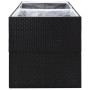 Black synthetic rattan planter 157x80x80 cm by vidaXL, Pots and planters - Ref: Foro24-319174, Price: 138,21 €, Discount: %