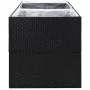 Black synthetic rattan planter 157x80x80 cm by vidaXL, Pots and planters - Ref: Foro24-319174, Price: 135,98 €, Discount: %