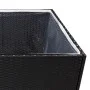 Black synthetic rattan planter 157x80x80 cm by vidaXL, Pots and planters - Ref: Foro24-319174, Price: 135,98 €, Discount: %