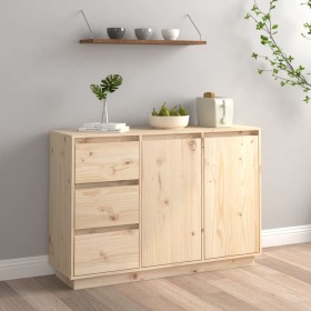 Sideboard aus massivem Kiefernholz, 111 x 34 x 75 cm von vidaXL, Sideboards - Ref: Foro24-813804, Preis: 143,65 €, Rabatt: %