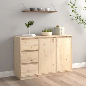 Solid pine wood sideboard 111x34x75 cm by vidaXL, Sideboards - Ref: Foro24-813804, Price: 141,55 €, Discount: %