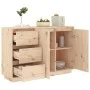 Sideboard aus massivem Kiefernholz, 111 x 34 x 75 cm von vidaXL, Sideboards - Ref: Foro24-813804, Preis: 141,55 €, Rabatt: %