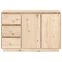 Sideboard aus massivem Kiefernholz, 111 x 34 x 75 cm von vidaXL, Sideboards - Ref: Foro24-813804, Preis: 143,75 €, Rabatt: %