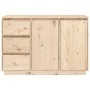 Sideboard aus massivem Kiefernholz, 111 x 34 x 75 cm von vidaXL, Sideboards - Ref: Foro24-813804, Preis: 141,55 €, Rabatt: %