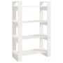 Shelf / room divider made of white pine wood 80x35x125 cm by vidaXL, Bookcases and shelves - Ref: Foro24-813905, Price: 59,64...