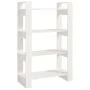 Shelf / room divider made of white pine wood 80x35x125 cm by vidaXL, Bookcases and shelves - Ref: Foro24-813905, Price: 59,11...