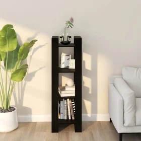 Shelf / space divider made of black pine wood 41x35x125 cm by vidaXL, Bookcases and shelves - Ref: Foro24-813868, Price: 45,1...