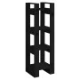 Shelf / space divider made of black pine wood 41x35x125 cm by vidaXL, Bookcases and shelves - Ref: Foro24-813868, Price: 45,1...