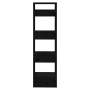 Shelf / space divider made of black pine wood 41x35x125 cm by vidaXL, Bookcases and shelves - Ref: Foro24-813868, Price: 45,1...