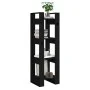 Shelf / space divider made of black pine wood 41x35x125 cm by vidaXL, Bookcases and shelves - Ref: Foro24-813868, Price: 45,1...