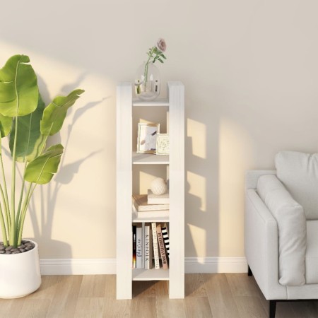 Regal/Raumteiler aus weißem Kiefernholz, 41 x 35 x 125 cm von vidaXL, Bücherregale und Regale - Ref: Foro24-813865, Preis: 47...