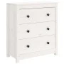 Sideboard aus massivem weißem Kiefernholz, 70 x 35 x 80 cm von vidaXL, Sideboards - Ref: Foro24-813735, Preis: 119,41 €, Raba...