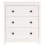 Aparador de madera maciza de pino blanco 70x35x80 cm de vidaXL, Aparadores - Ref: Foro24-813735, Precio: 121,08 €, Descuento: %