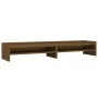 Monitor stand solid pine wood honey brown 100x24x16 cm by vidaXL, Computer bases and risers - Ref: Foro24-813992, Price: 31,9...