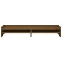 Monitor stand solid pine wood honey brown 100x24x16 cm by vidaXL, Computer bases and risers - Ref: Foro24-813992, Price: 32,2...