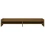 Soporte de monitor madera maciza pino marrón miel 100x24x16 cm de vidaXL, Bases y elevadores para ordenadores - Ref: Foro24-8...