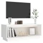 Massiver TV-Schrank aus weißem Kiefernholz, 90 x 35 x 35 cm von vidaXL, TV-Möbel - Ref: Foro24-813830, Preis: 43,43 €, Rabatt: %