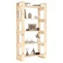 Massivholzregal/Raumteiler 80x35x160 cm von vidaXL, Bücherregale und Regale - Ref: Foro24-813909, Preis: 88,86 €, Rabatt: %