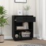 Solid black pine wood console table 60x34x75 cm by vidaXL, Sideboards - Ref: Foro24-813838, Price: 62,40 €, Discount: %