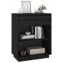 Solid black pine wood console table 60x34x75 cm by vidaXL, Sideboards - Ref: Foro24-813838, Price: 62,40 €, Discount: %