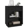 Solid black pine wood console table 60x34x75 cm by vidaXL, Sideboards - Ref: Foro24-813838, Price: 61,75 €, Discount: %