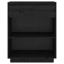 Solid black pine wood console table 60x34x75 cm by vidaXL, Sideboards - Ref: Foro24-813838, Price: 61,75 €, Discount: %