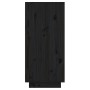 Solid black pine wood console table 60x34x75 cm by vidaXL, Sideboards - Ref: Foro24-813838, Price: 62,40 €, Discount: %