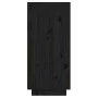 Solid black pine wood console table 60x34x75 cm by vidaXL, Sideboards - Ref: Foro24-813838, Price: 61,75 €, Discount: %