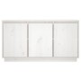 Aparador de madera maciza de pino blanco 111x34x60 cm by vidaXL, Sideboards - Ref: Foro24-813810, Price: 152,33 €, Discount: %