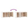 Aparador de madera maciza de pino blanco 111x34x60 cm by vidaXL, Sideboards - Ref: Foro24-813810, Price: 152,33 €, Discount: %
