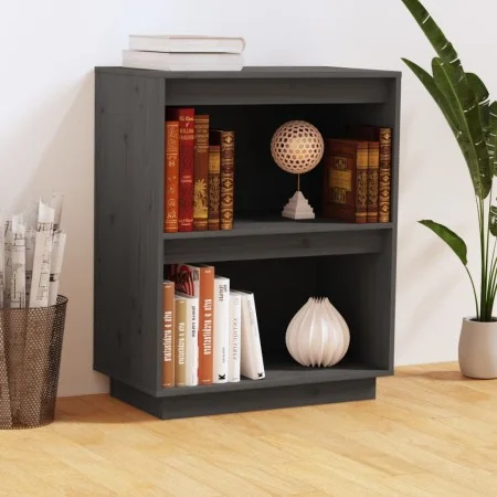 Solid gray pine wood console table 60x34x75 cm by vidaXL, Sideboards - Ref: Foro24-813821, Price: 56,25 €, Discount: %