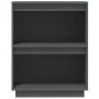 Solid gray pine wood console table 60x34x75 cm by vidaXL, Sideboards - Ref: Foro24-813821, Price: 56,25 €, Discount: %