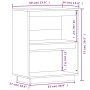 Solid gray pine wood console table 60x34x75 cm by vidaXL, Sideboards - Ref: Foro24-813821, Price: 56,97 €, Discount: %