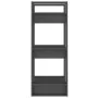 Pine wood gray shelf/space divider 41x35x91 cm by vidaXL, Bookcases and shelves - Ref: Foro24-813861, Price: 36,91 €, Discoun...