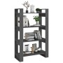 Regal/Raumteiler aus grauem Kiefernholz, 80 x 35 x 125 cm von vidaXL, Bücherregale und Regale - Ref: Foro24-813906, Preis: 70...