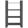 Estantería/divisor de espacios madera de pino gris 80x35x125 cm de vidaXL, Librerías y estanterías - Ref: Foro24-813906, Prec...