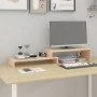 Solid pine wood monitor stand (52-101)x22x14 cm by vidaXL, Computer bases and risers - Ref: Foro24-814014, Price: 30,40 €, Di...
