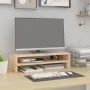 Solid pine wood monitor stand (52-101)x22x14 cm by vidaXL, Computer bases and risers - Ref: Foro24-814014, Price: 30,40 €, Di...