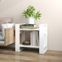 Regal/Raumteiler aus weißem Kiefernholz 60x35x57 cm von vidaXL, Bücherregale und Regale - Ref: Foro24-813875, Preis: 38,67 €,...