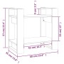 Regal/Raumteiler aus weißem Kiefernholz 60x35x57 cm von vidaXL, Bücherregale und Regale - Ref: Foro24-813875, Preis: 38,67 €,...